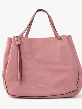 Nine West Pink Tote Bag - Elegant Everyday Shoulder Bag